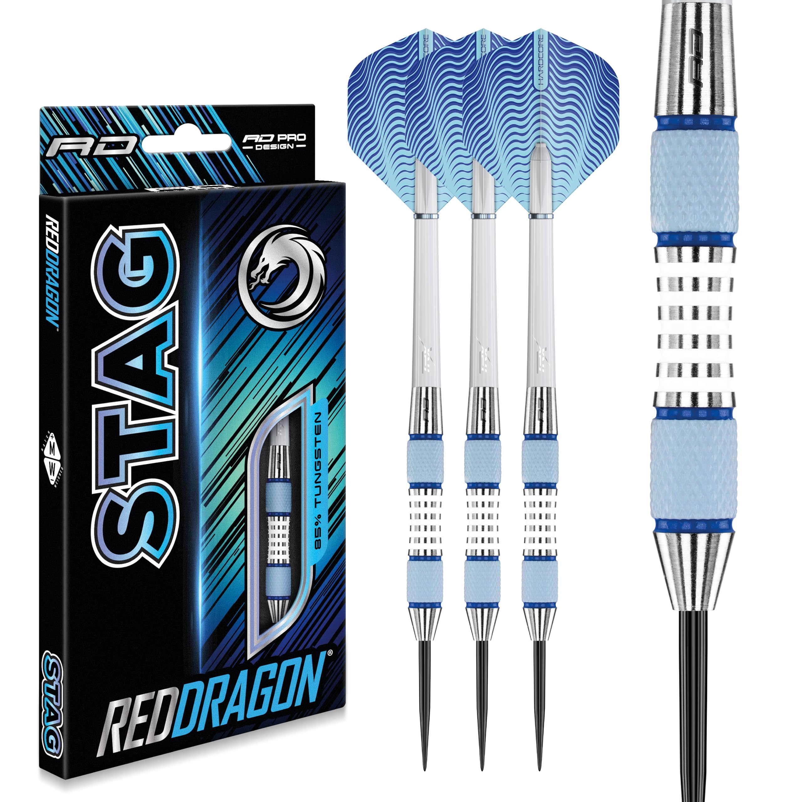 RED DRAGON Professional Tungsten Darts Set 24g-30g mit Flights & Schaft für Experten